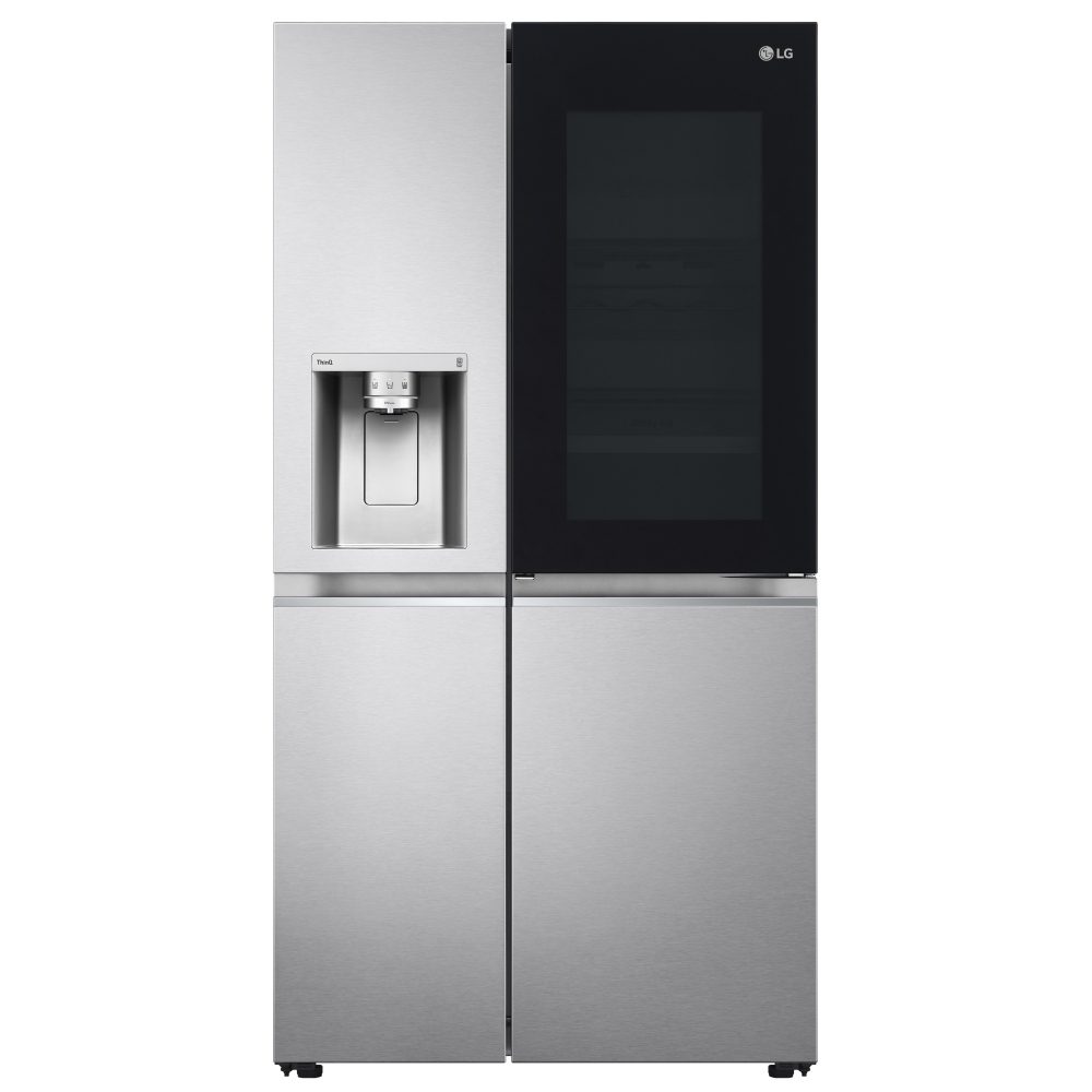 LG Door In Door Instaview American Fridge Freezer With Ice & Water Non Plumbed GSXV91BSAE - STAINLESS STEEL LG Door In Door Instaview American Fridge Freezer With Ice & Water Non Plumbed GSXV91BSAE - STAINLESS STEEL