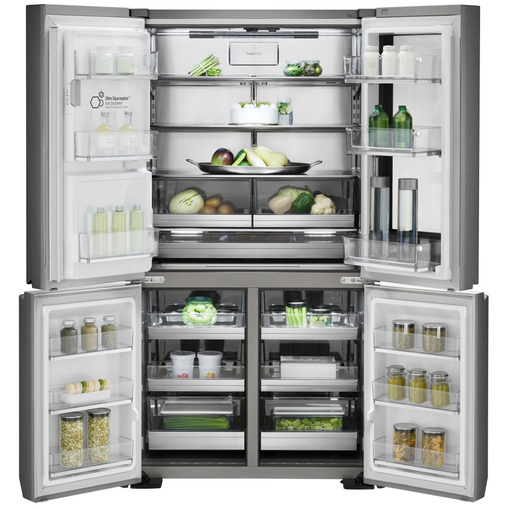 LG Signature Instaview French Style Fridge Freezer With Ice & Water LSR100 - STAINLESS STEEL LG Signature Instaview French Style Fridge Freezer With Ice & Water LSR100 - STAINLESS STEEL