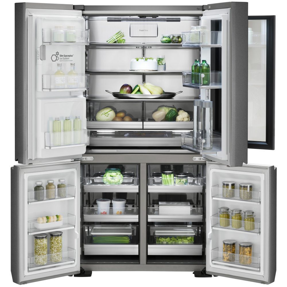 LG Signature Instaview French Style Fridge Freezer With Ice & Water LSR100 - STAINLESS STEEL LG Signature Instaview French Style Fridge Freezer With Ice & Water LSR100 - STAINLESS STEEL
