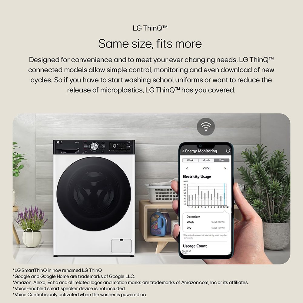 LG 11kg/6kg DualDry Steam Washer Dryer FWY916BBTN1 - BLACK STEEL LG 11kg/6kg DualDry Steam Washer Dryer FWY916BBTN1 - BLACK STEEL