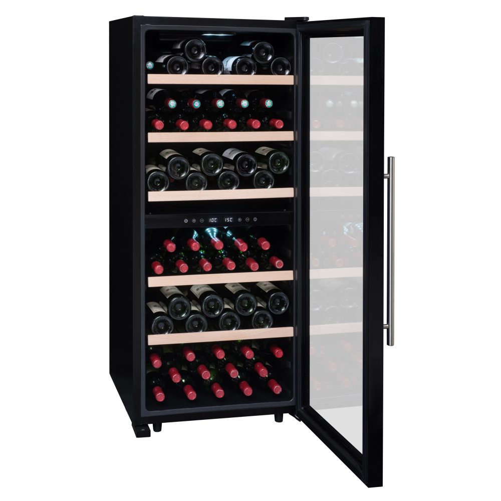 La Sommeliere 55cm Freestanding Dual Zone Wine Cooler SLS102DZ - BLACK La Sommeliere 55cm Freestanding Dual Zone Wine Cooler SLS102DZ - BLACK