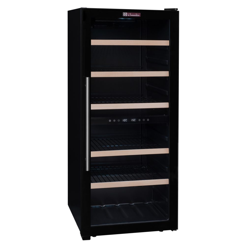 La Sommeliere 55cm Freestanding Dual Zone Wine Cooler SLS102DZ - BLACK La Sommeliere 55cm Freestanding Dual Zone Wine Cooler SLS102DZ - BLACK