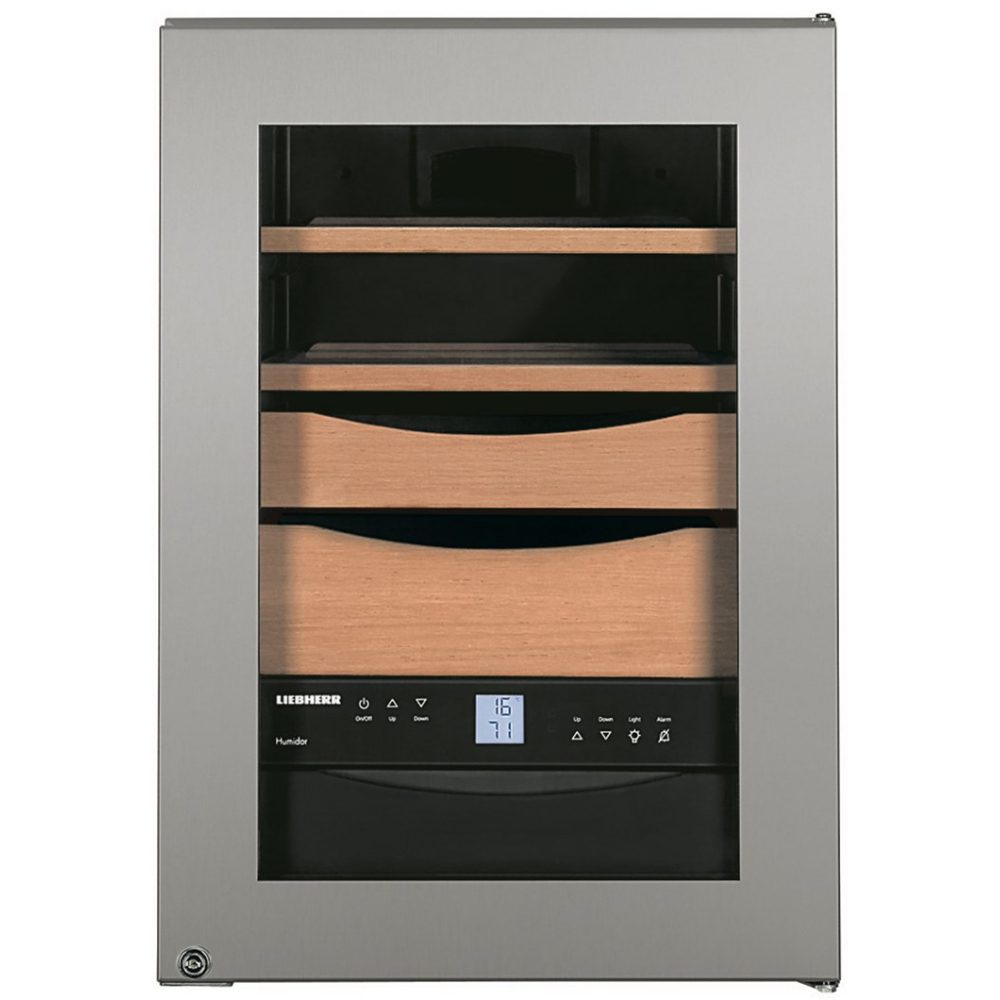 Liebherr Special Order Freestanding Humidor Cigar Cabinet ZKES453 - STAINLESS STEEL Liebherr Special Order Freestanding Humidor Cigar Cabinet ZKES453 - STAINLESS STEEL