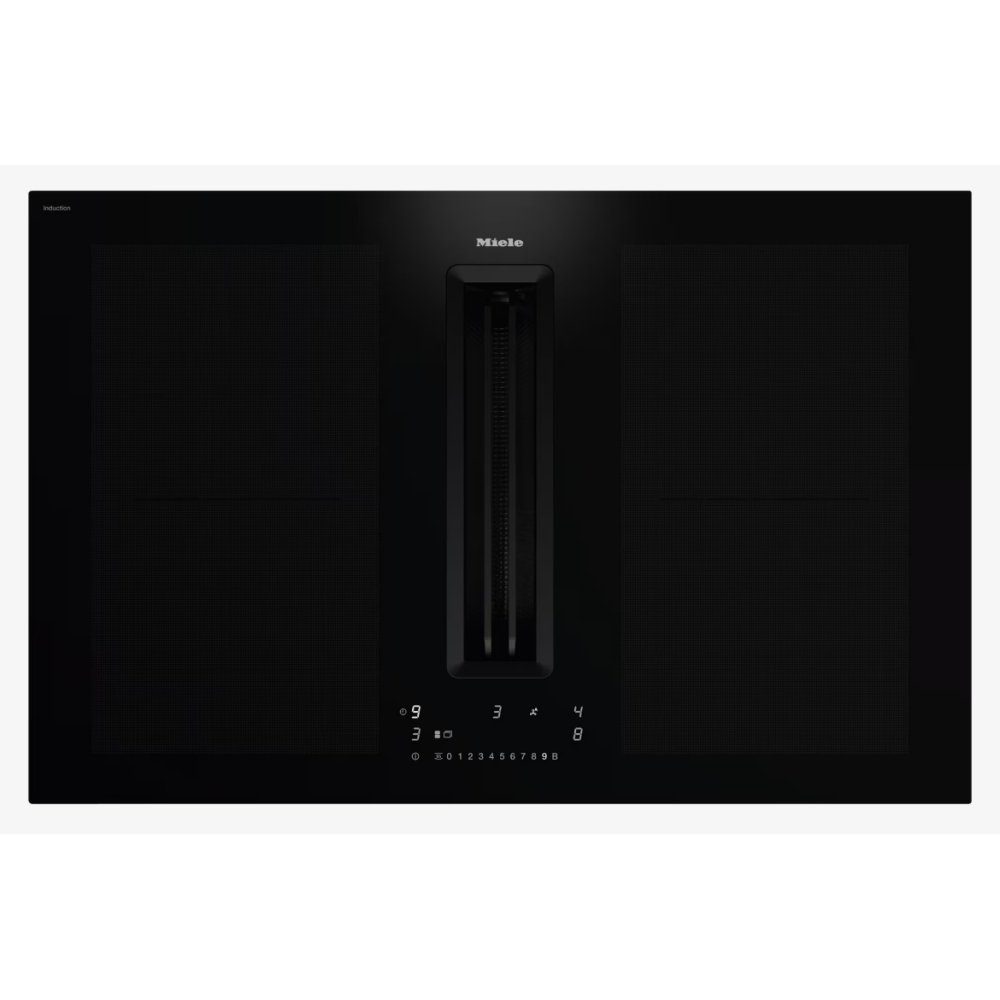 Miele 80cm Ducted Air Venting Induction Hob KMDA7676FL-A - BLACK Miele 80cm Ducted Air Venting Induction Hob KMDA7676FL-A - BLACK