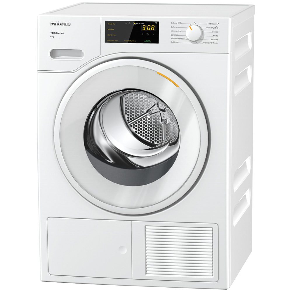 Miele 8kg Heat Pump Condenser Tumble Dryer TSD263WP - White Miele 8kg Heat Pump Condenser Tumble Dryer TSD263WP - White