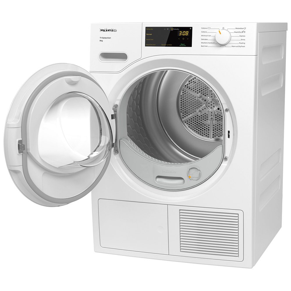 Miele 8kg Heat Pump Condenser Tumble Dryer TSD263WP - White Miele 8kg Heat Pump Condenser Tumble Dryer TSD263WP - White