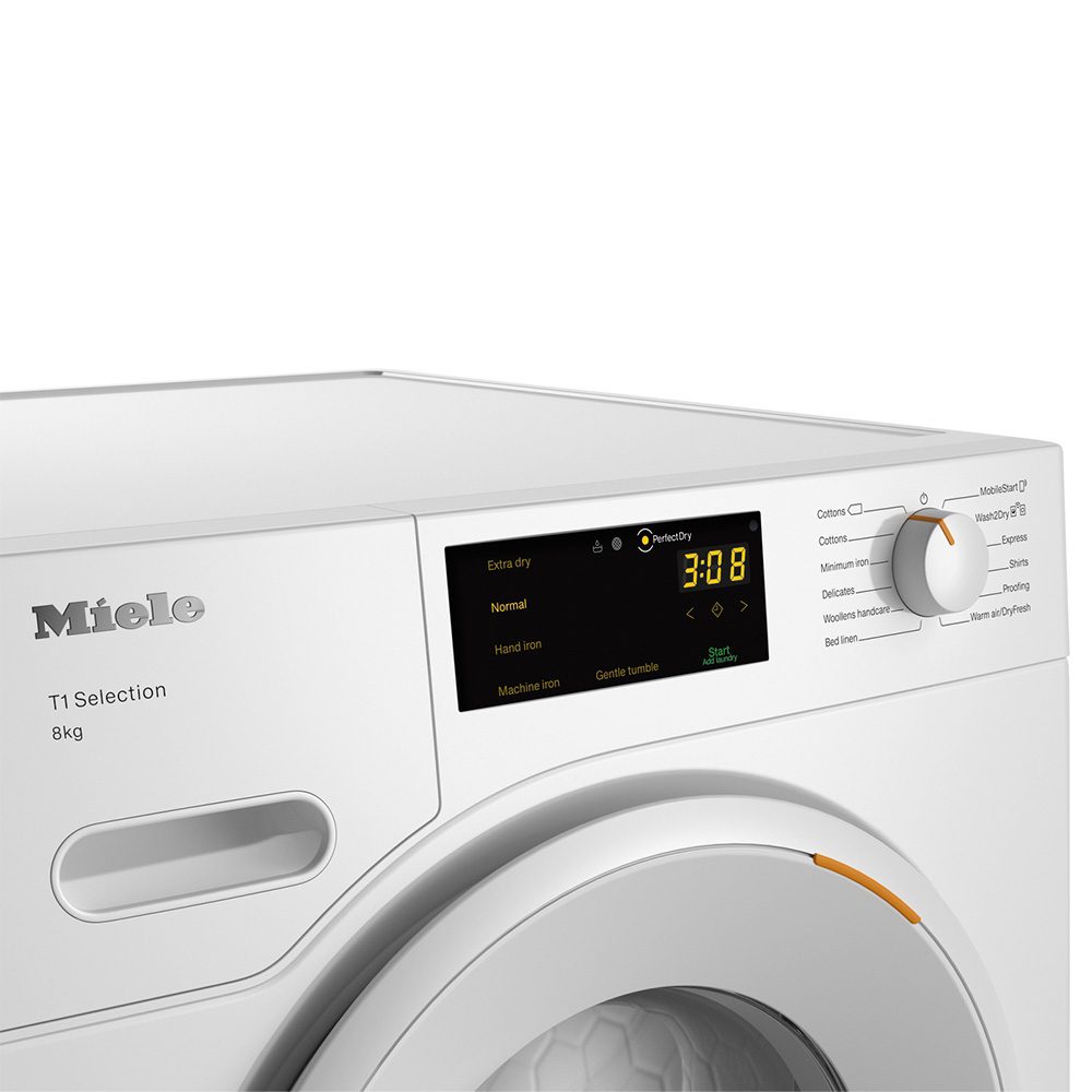 Miele 8kg Heat Pump Condenser Tumble Dryer TSD263WP - White Miele 8kg Heat Pump Condenser Tumble Dryer TSD263WP - White
