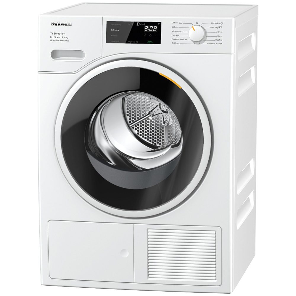 Miele 8kg Heat Pump Condenser Tumble Dryer TSF763WP - White Miele 8kg Heat Pump Condenser Tumble Dryer TSF763WP - White