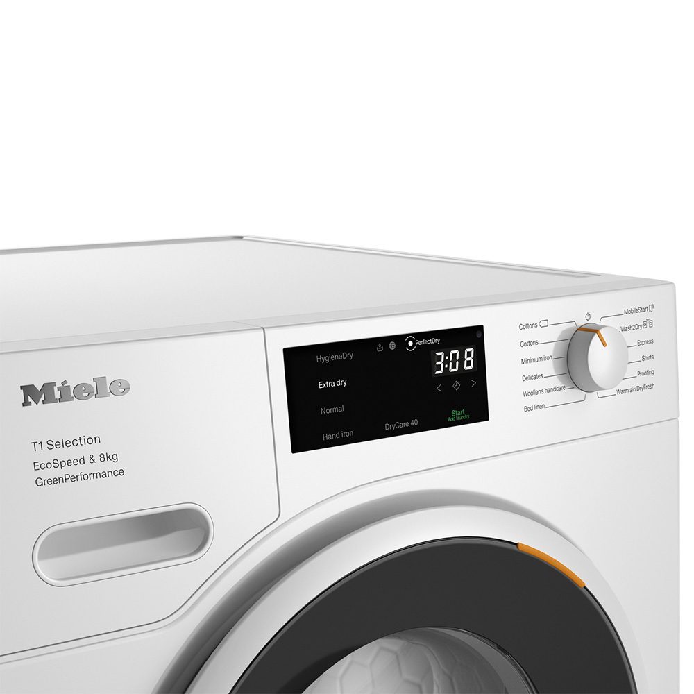 Miele 8kg Heat Pump Condenser Tumble Dryer TSF763WP - White Miele 8kg Heat Pump Condenser Tumble Dryer TSF763WP - White