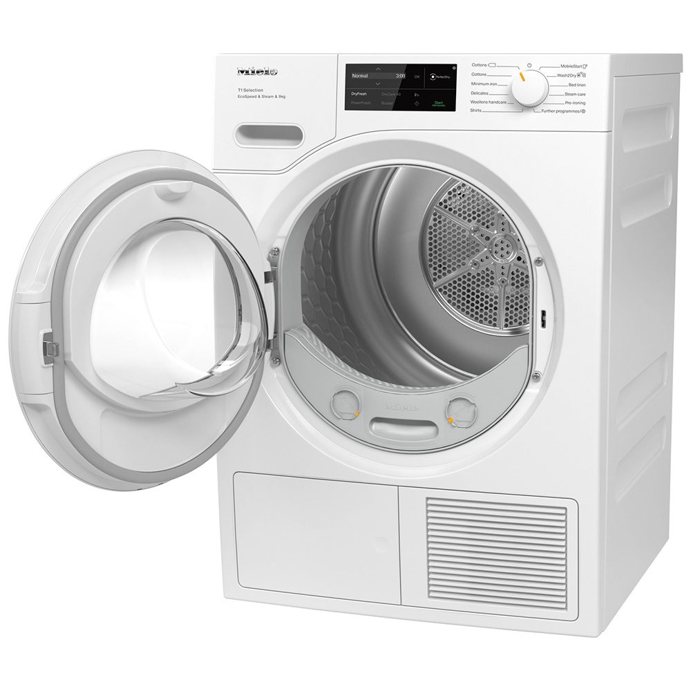 Miele 9kg Heat Pump Condenser Tumble Dryer TSL783WP - White Miele 9kg Heat Pump Condenser Tumble Dryer TSL783WP - White