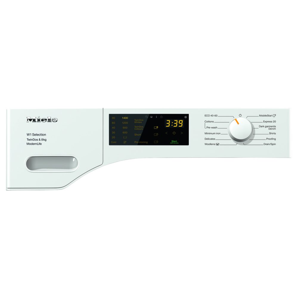 Miele 8kg W1 TwinDos Washing Machine 1400rpm WSD663 - WHITE Miele 8kg W1 TwinDos Washing Machine 1400rpm WSD663 - WHITE