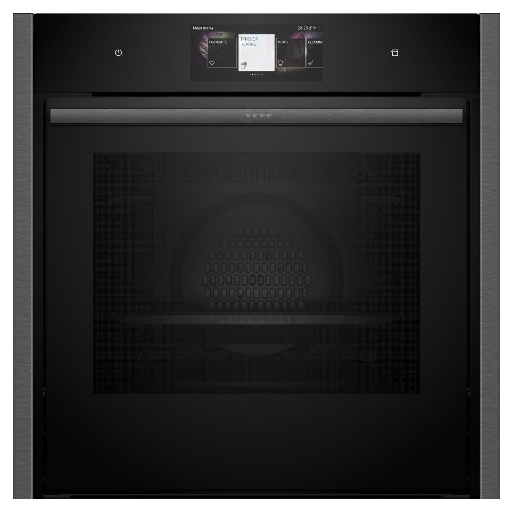 Neff  N90 Slide & Hide FullSteam Single Oven B64FT53G0B - GRAPHITE