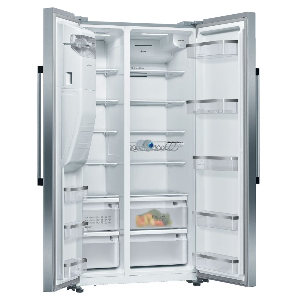 Neff N70 American Style Fridge Freezer With Ice And Water KA3923IE0G - STAINLESS STEEL Neff N70 American Style Fridge Freezer With Ice And Water KA3923IE0G - STAINLESS STEEL