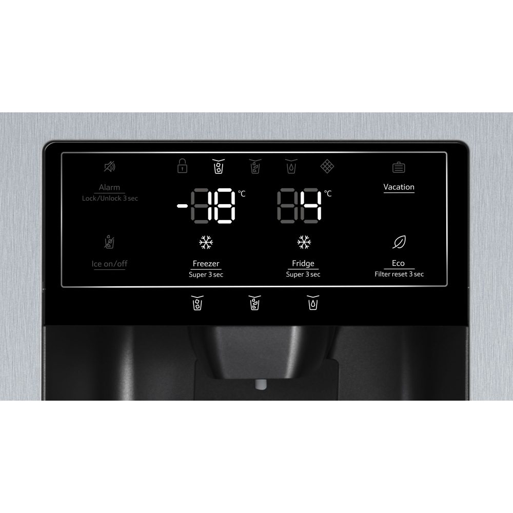 Neff N70 American Style Fridge Freezer With Ice And Water KA3923IE0G - STAINLESS STEEL Neff N70 American Style Fridge Freezer With Ice And Water KA3923IE0G - STAINLESS STEEL