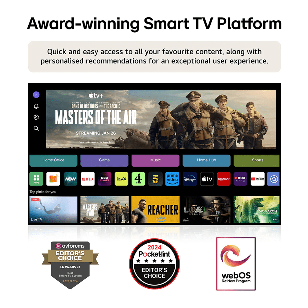 LG 2024 83" Evo G4 OLED 4K Smart TV OLED83G45LW - SILVER LG 2024 83" Evo G4 OLED 4K Smart TV OLED83G45LW - SILVER