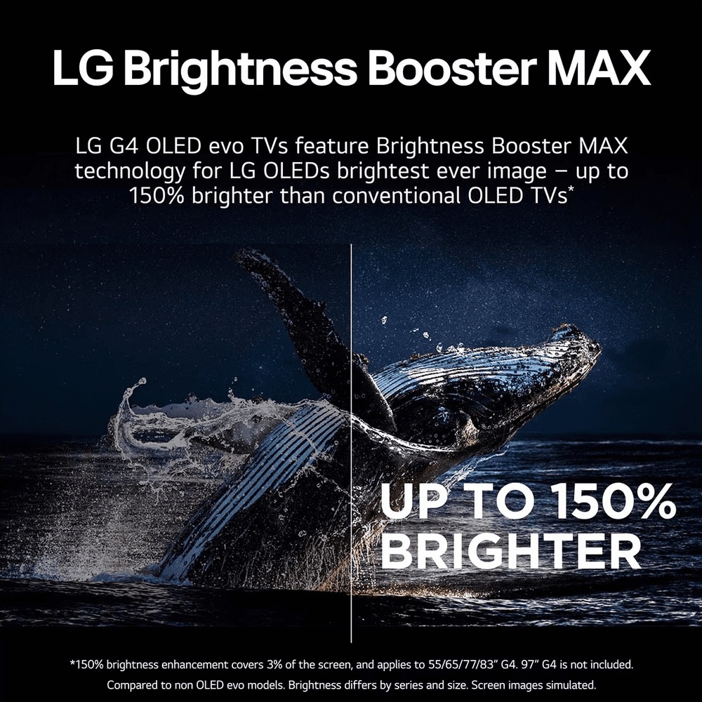 LG 2024 83" Evo G4 OLED 4K Smart TV OLED83G45LW - SILVER LG 2024 83" Evo G4 OLED 4K Smart TV OLED83G45LW - SILVER