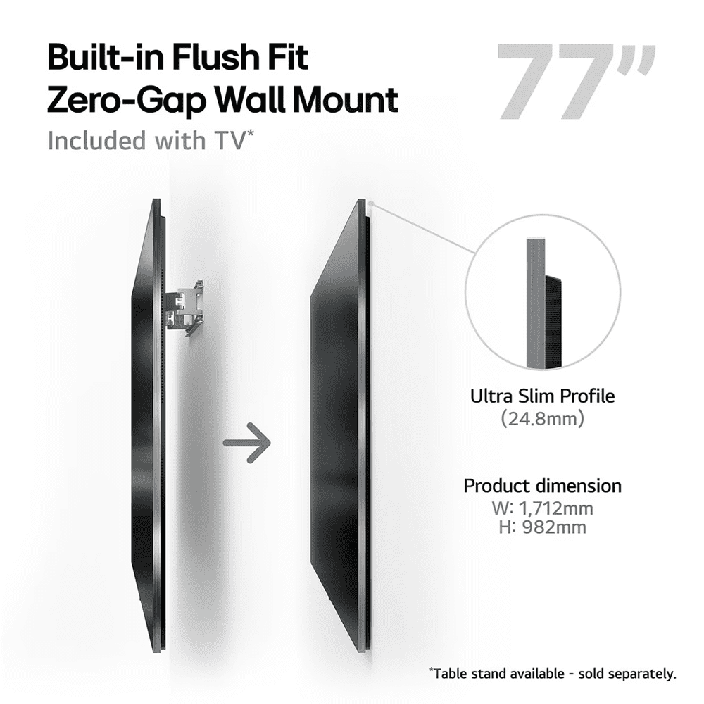 LG 2024 77" Evo G4 OLED 4K Smart TV OLED77G45LW - SILVER LG 2024 77" Evo G4 OLED 4K Smart TV OLED77G45LW - SILVER