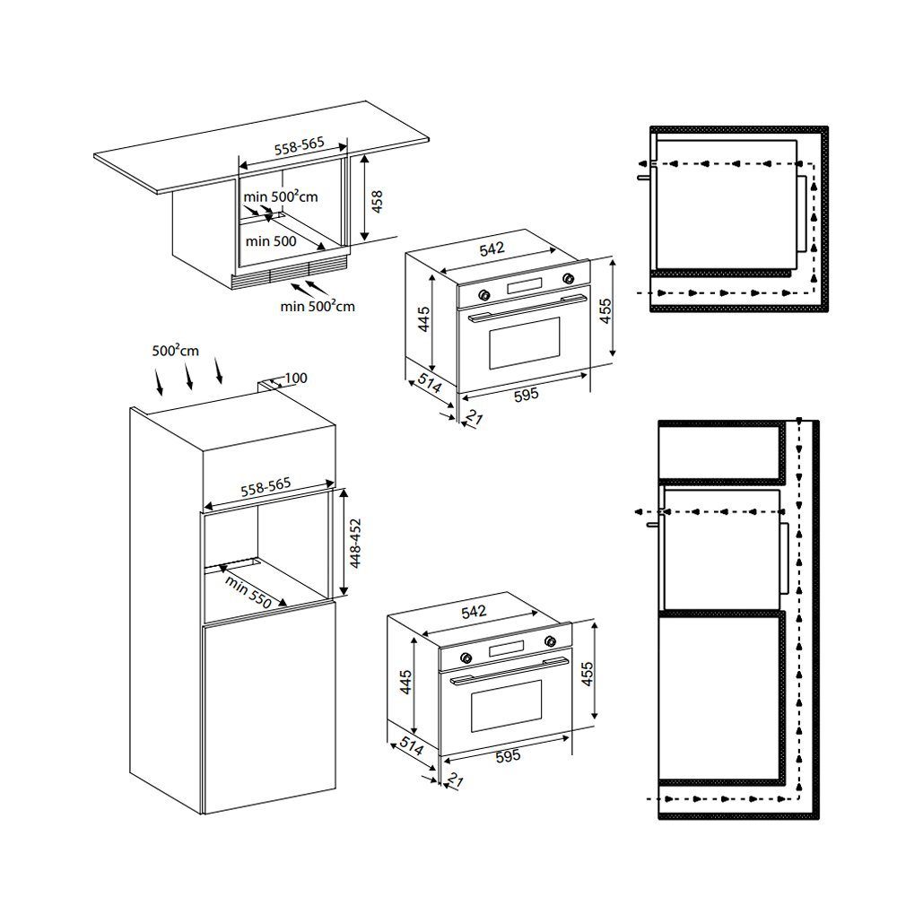 Rangemaster Built In Combination Microwave RMB45MCBL/SS - STAINLESS STEEL Rangemaster Built In Combination Microwave RMB45MCBL/SS - STAINLESS STEEL