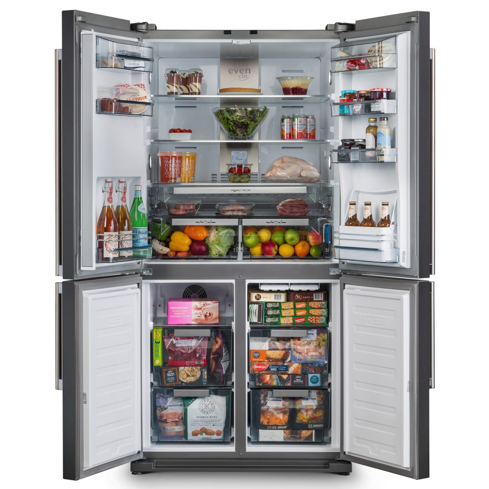 Rangemaster 127860 French Style 4 Door Fridge Freezer With Vacuum Sealer RSXSDL21BL/C - BLACK Rangemaster 127860 French Style 4 Door Fridge Freezer With Vacuum Sealer RSXSDL21BL/C - BLACK