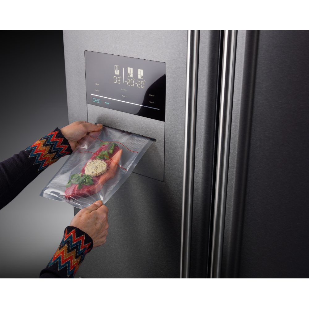 Rangemaster 127860 French Style 4 Door Fridge Freezer With Vacuum Sealer RSXSDL21BL/C - BLACK Rangemaster 127860 French Style 4 Door Fridge Freezer With Vacuum Sealer RSXSDL21BL/C - BLACK