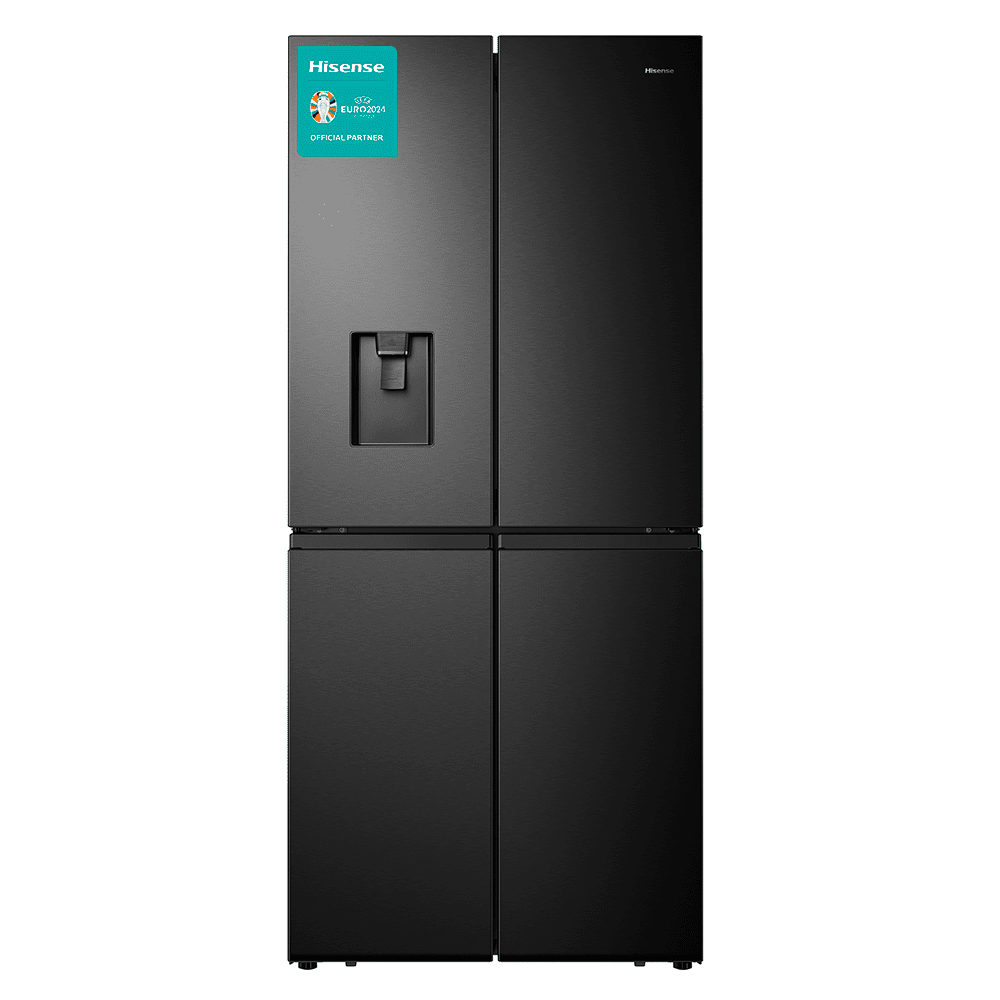 Hisense 79cm Four Door Fridge Freezer With Non-Plumbed Water Dispenser RQ560N4WBF - BLACK Hisense 79cm Four Door Fridge Freezer With Non-Plumbed Water Dispenser RQ560N4WBF - BLACK