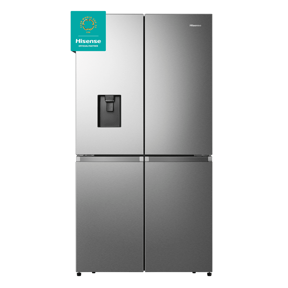 Hisense Four Door American Style Fridge Freezer With Water Dispenser RQ758N4SWSE - SILVER Hisense Four Door American Style Fridge Freezer With Water Dispenser RQ758N4SWSE - SILVER