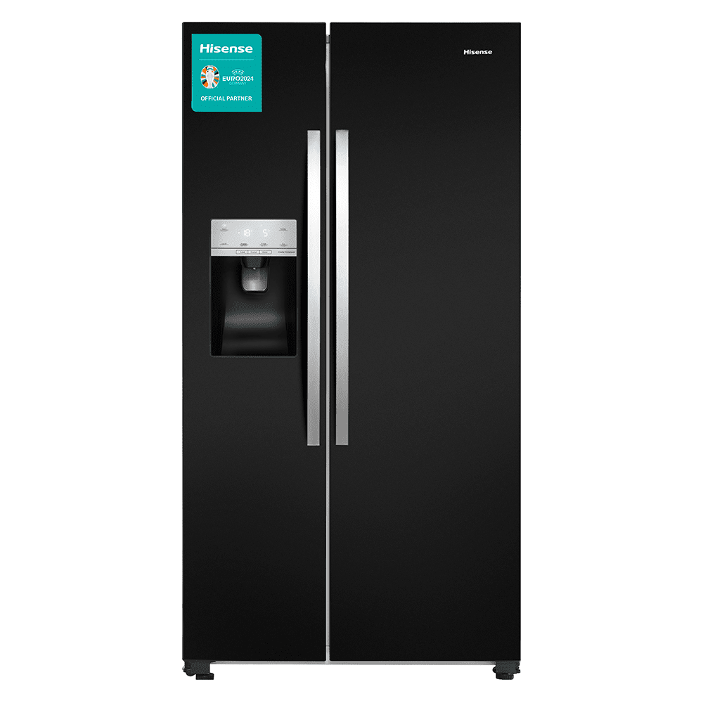 Hisense American Style Fridge Freezer Ice & Water RS694N4IBF - BLACK Hisense American Style Fridge Freezer Ice & Water RS694N4IBF - BLACK