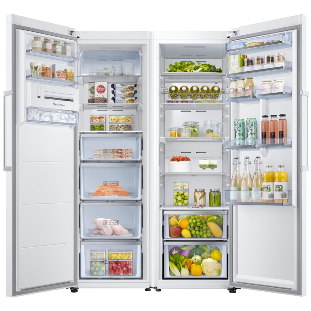 Samsung Larder Fridge And Frost Free Freezer Pack RR39M7140WW RZ32M7125WW - WHITE Samsung Larder Fridge And Frost Free Freezer Pack RR39M7140WW RZ32M7125WW - WHITE
