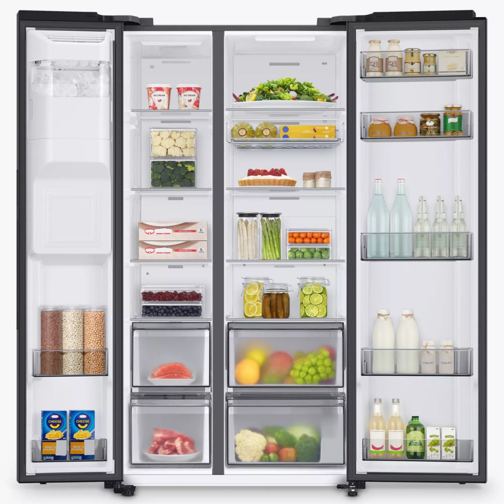 Samsung American Style Fridge Freezer With Ice & Water RS68A8830B1 - BLACK STEEL Samsung American Style Fridge Freezer With Ice & Water RS68A8830B1 - BLACK STEEL