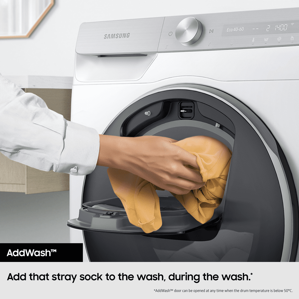 Samsung 9kg Series 6 AutoDose AddWash Wi-Fi Enabled Washing Machine 1400rpm WW90T684DLH - WHITE Samsung 9kg Series 6 AutoDose AddWash Wi-Fi Enabled Washing Machine 1400rpm WW90T684DLH - WHITE