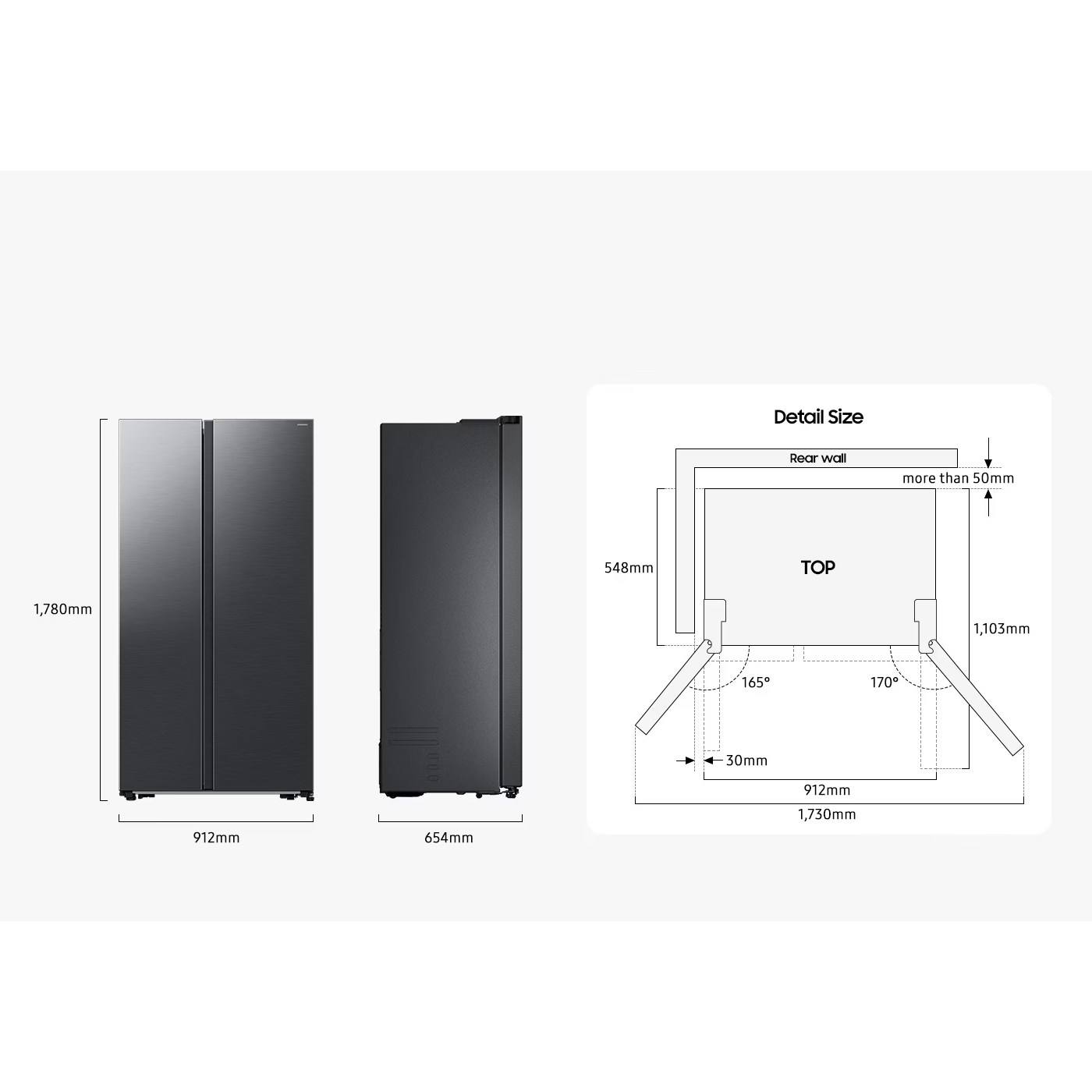 Samsung Series 7 American Fridge Freezer With Water Dispenser RS57DG410EB4EU - Black Samsung Series 7 American Fridge Freezer With Water Dispenser RS57DG410EB4EU - Black