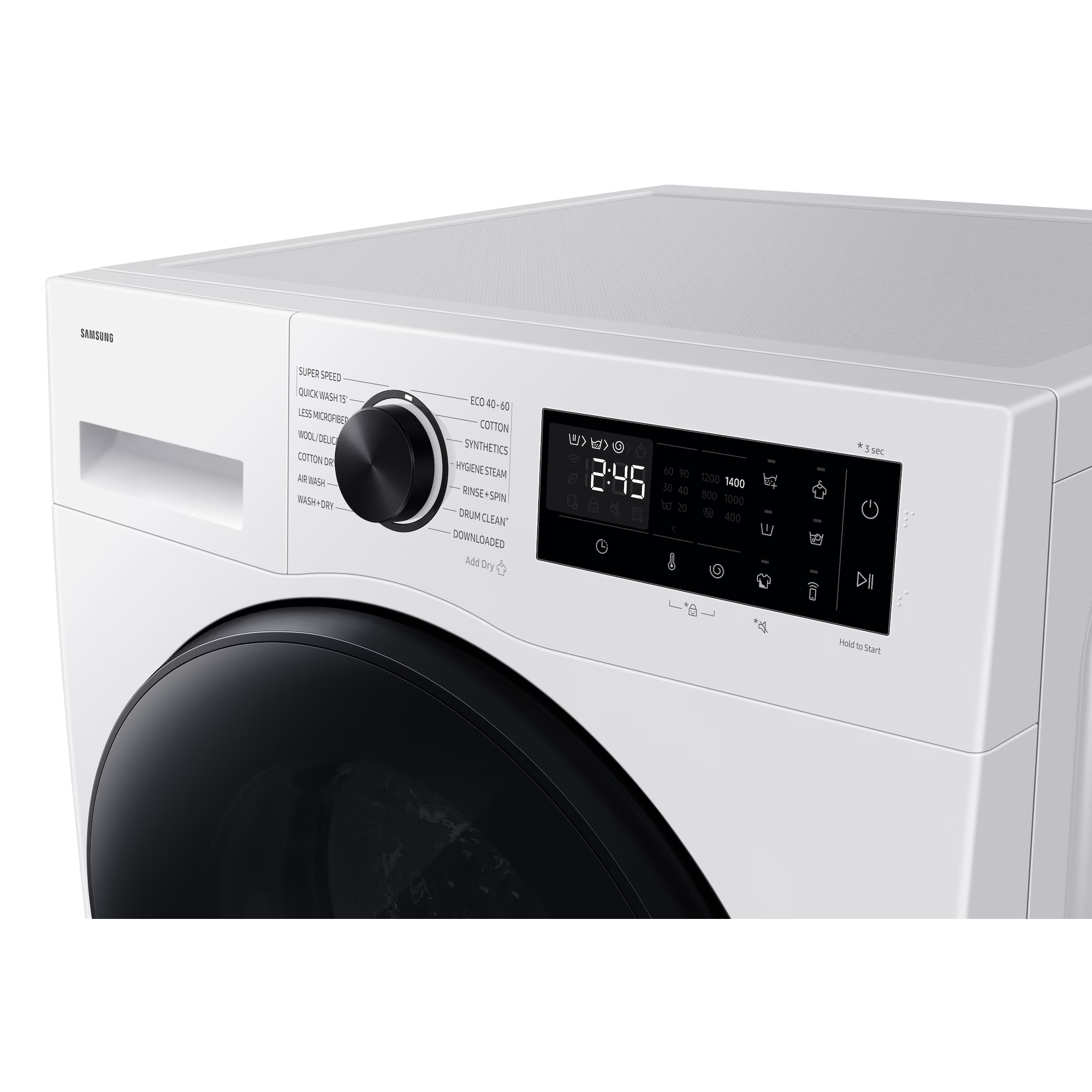 Samsung 9kg/6kg 1400 Spin Washer Dryer WD90HG5U34BEEU - White Samsung 9kg/6kg 1400 Spin Washer Dryer WD90HG5U34BEEU - White