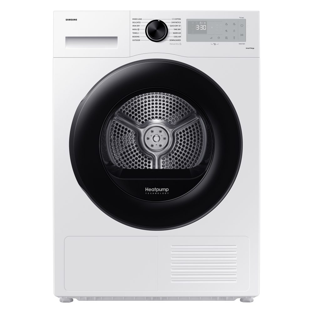 Samsung 9kg Series 5 Heat Pump Condenser Tumble Dryer DV90CGC0A0AH - WHITE Samsung 9kg Series 5 Heat Pump Condenser Tumble Dryer DV90CGC0A0AH - WHITE