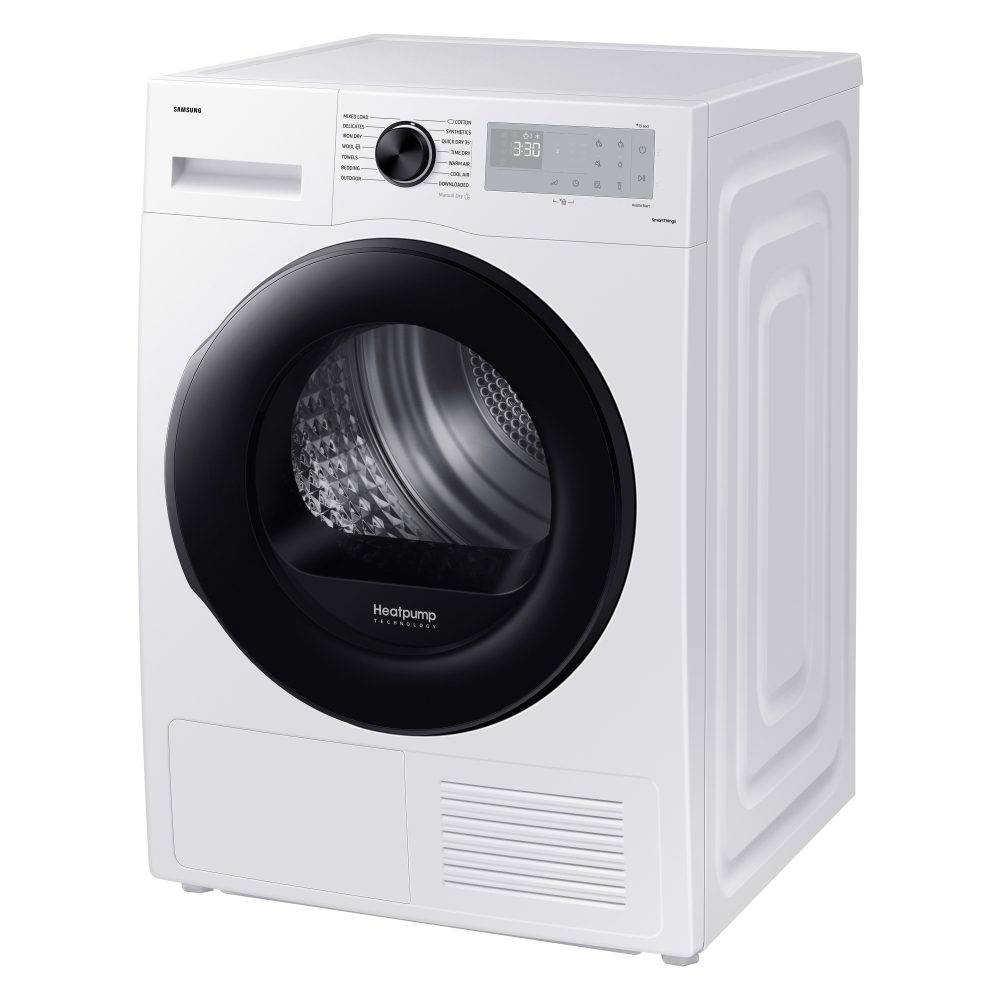 Samsung 9kg Series 5 Heat Pump Condenser Tumble Dryer DV90CGC0A0AH - WHITE Samsung 9kg Series 5 Heat Pump Condenser Tumble Dryer DV90CGC0A0AH - WHITE