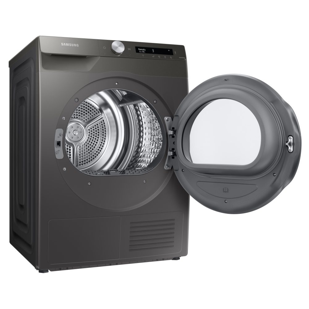 Samsung 9kg Series 5+ Heat Pump Condenser Tumble Dryer DV90T5240AN - GRAPHITE Samsung 9kg Series 5+ Heat Pump Condenser Tumble Dryer DV90T5240AN - GRAPHITE