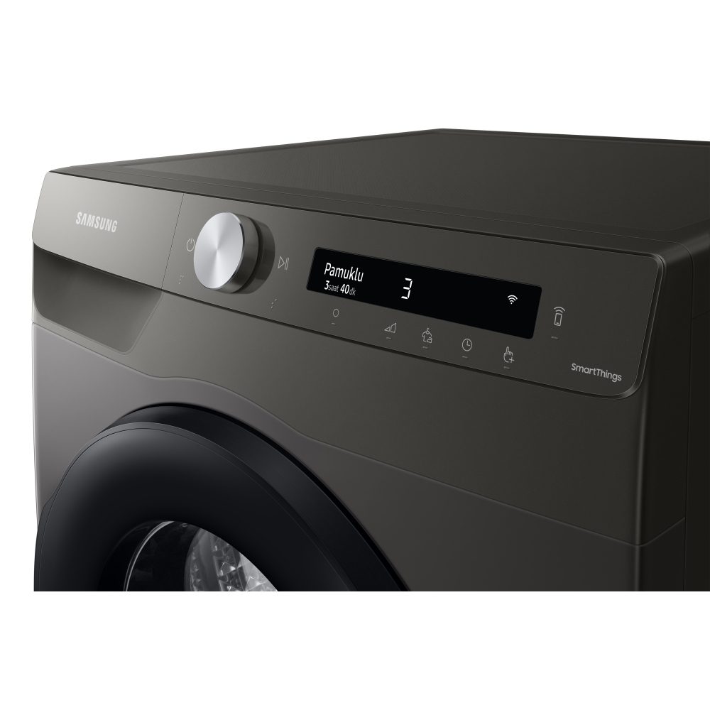 Samsung 9kg Series 5+ Heat Pump Condenser Tumble Dryer DV90T5240AN - GRAPHITE Samsung 9kg Series 5+ Heat Pump Condenser Tumble Dryer DV90T5240AN - GRAPHITE