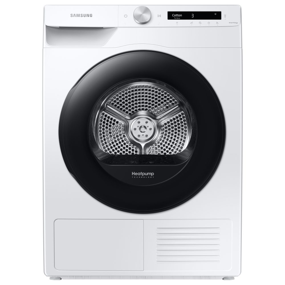 Samsung  9kg Series 5+ Heat Pump Condenser Tumble Dryer DV90T5240AW - WHITE