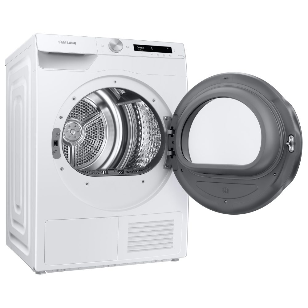 Samsung 9kg Series 5+ Heat Pump Condenser Tumble Dryer DV90T5240AW - WHITE Samsung 9kg Series 5+ Heat Pump Condenser Tumble Dryer DV90T5240AW - WHITE