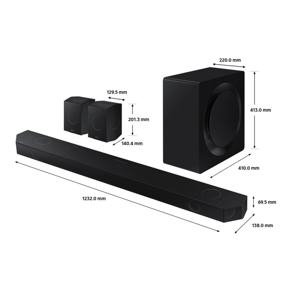 Samsung 2024 Q-Symphony Q990D 11.1.4ch Wi-Fi Soundbar HW-Q990D - BLACK Samsung 2024 Q-Symphony Q990D 11.1.4ch Wi-Fi Soundbar HW-Q990D - BLACK