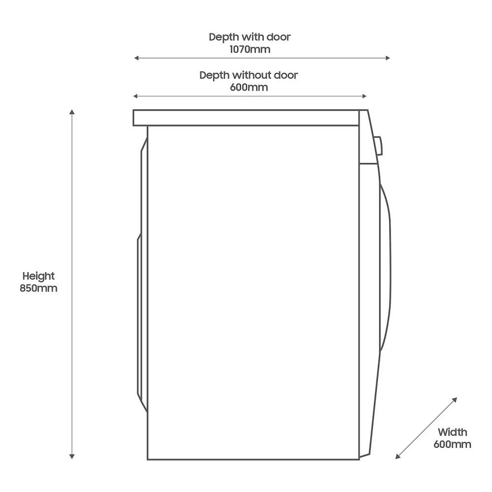 Samsung Series 7 AI AutoDose Ecobubble 11kg/6kg Washer Dryer WD11DB7B85GWU1 - WHITE Samsung Series 7 AI AutoDose Ecobubble 11kg/6kg Washer Dryer WD11DB7B85GWU1 - WHITE