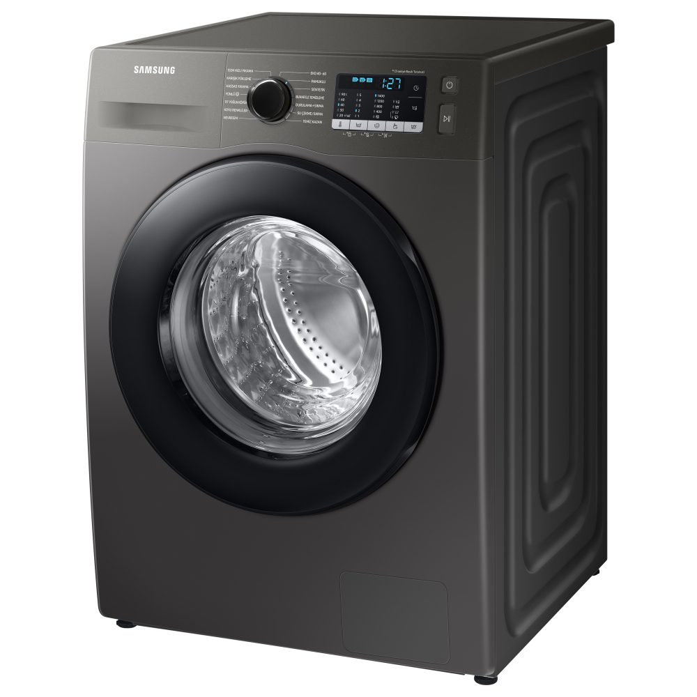 Samsung 9kg Series 5 Ecobubble Steam Washing Machine 1400rpm WW90TA046AX - GRAPHITE Samsung 9kg Series 5 Ecobubble Steam Washing Machine 1400rpm WW90TA046AX - GRAPHITE