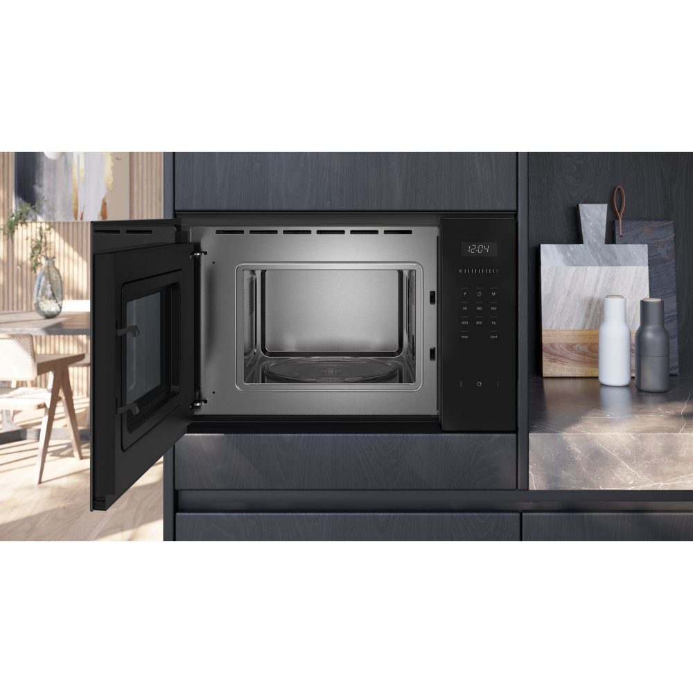 Siemens IQ-500 60cm Built In Microwave For Wall Unit BF525LMB1B - BLACK Siemens IQ-500 60cm Built In Microwave For Wall Unit BF525LMB1B - BLACK