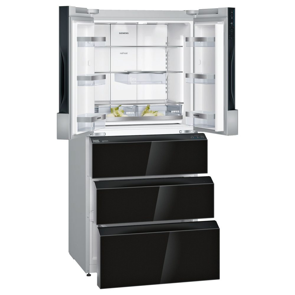 Siemens IQ-700 81cm French Style Fridge Freezer KF86FPBEA - BLACK Siemens IQ-700 81cm French Style Fridge Freezer KF86FPBEA - BLACK