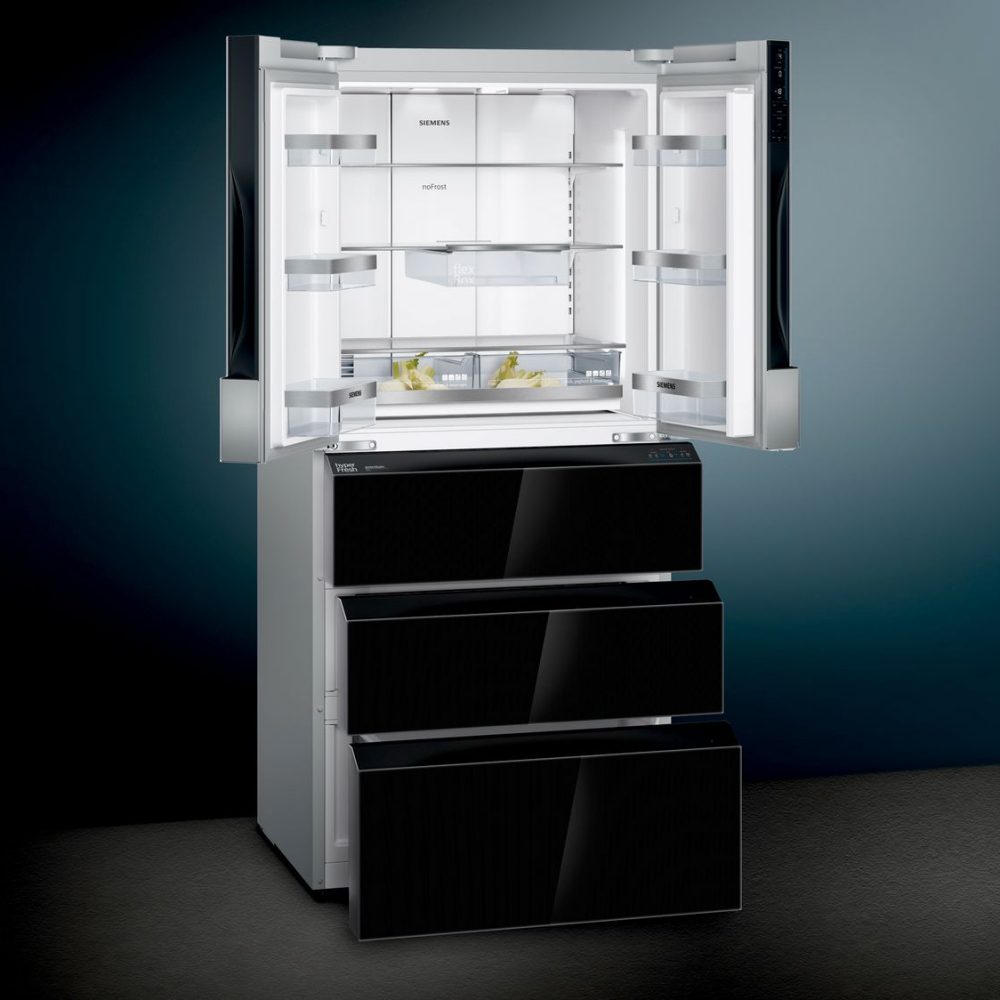 Siemens IQ-700 81cm French Style Fridge Freezer KF86FPBEA - BLACK Siemens IQ-700 81cm French Style Fridge Freezer KF86FPBEA - BLACK