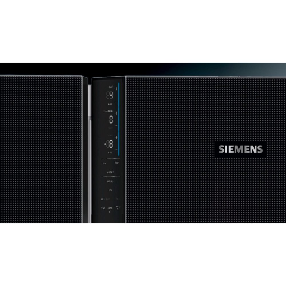 Siemens IQ-700 81cm French Style Fridge Freezer KF86FPBEA - BLACK Siemens IQ-700 81cm French Style Fridge Freezer KF86FPBEA - BLACK