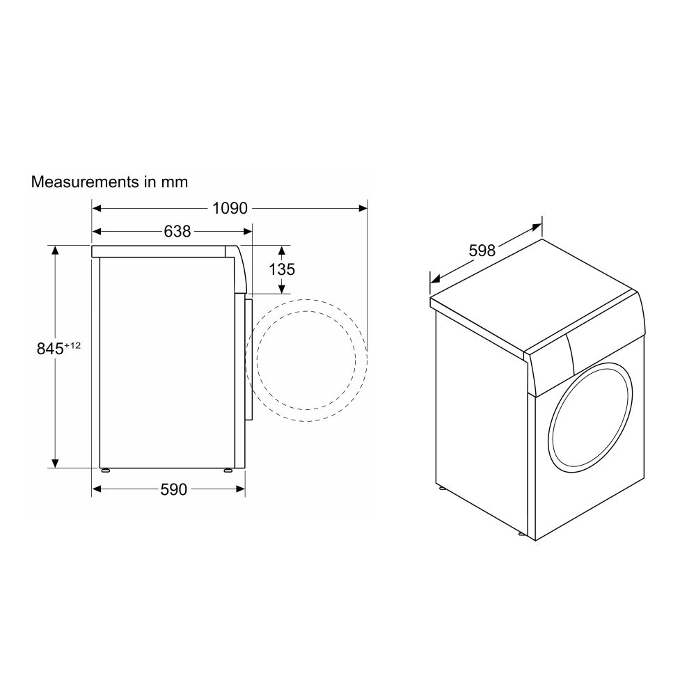 Siemens 10kg IQ-700 i-DOS Washing Machine 1600rpm WG56B2ATGB - SILVER Siemens 10kg IQ-700 i-DOS Washing Machine 1600rpm WG56B2ATGB - SILVER