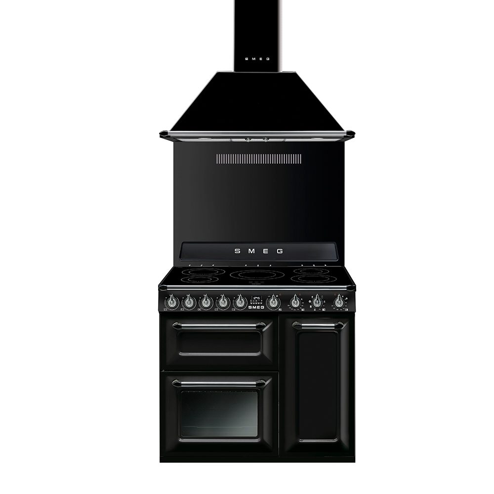 Smeg 90cm Victoria Induction Range Cooker TR93IBL - BLACK Smeg 90cm Victoria Induction Range Cooker TR93IBL - BLACK