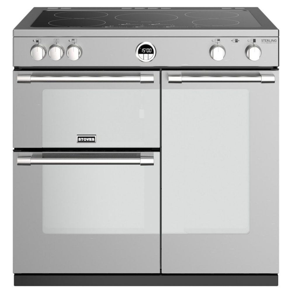 STERLING DX S900EISS 4940 Sterling Deluxe 90cm Induction Range Cooker STAINLESS STEEL