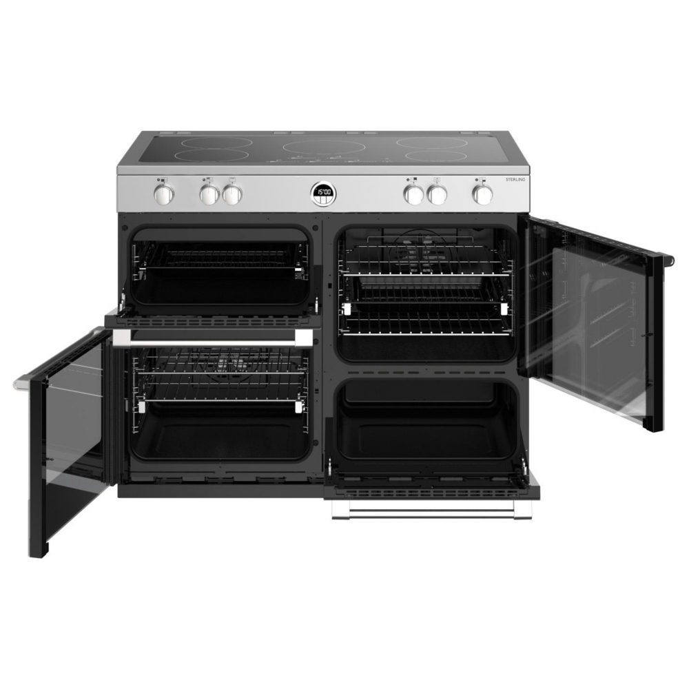Stoves 11431 Sterling 110cm Induction Range Cooker ST STER S1100EI MK22 SS - STAINLESS STEEL Stoves 11431 Sterling 110cm Induction Range Cooker ST STER S1100EI MK22 SS - STAINLESS STEEL