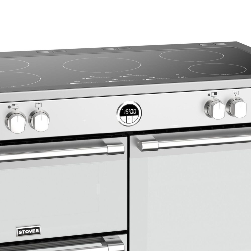 Stoves 11431 Sterling 110cm Induction Range Cooker ST STER S1100EI MK22 SS - STAINLESS STEEL Stoves 11431 Sterling 110cm Induction Range Cooker ST STER S1100EI MK22 SS - STAINLESS STEEL